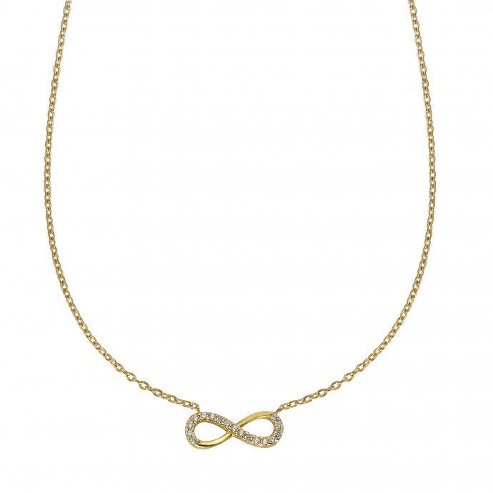 Collier 375/- Gelbgold Zirkonia