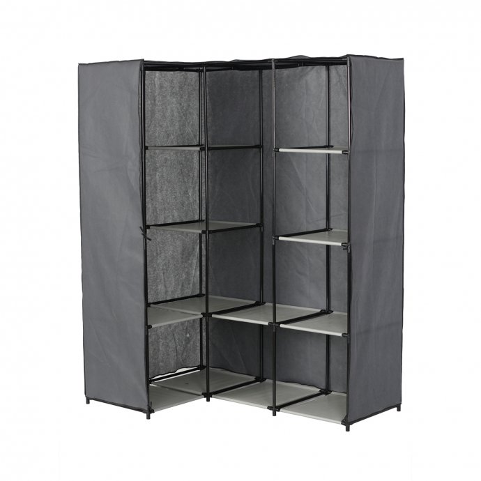 Stoffschrank Eckregal Lena