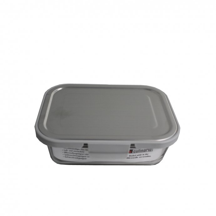 Frischhaltedose Grau 1 Liter Glas mit Kunststoffdeckel