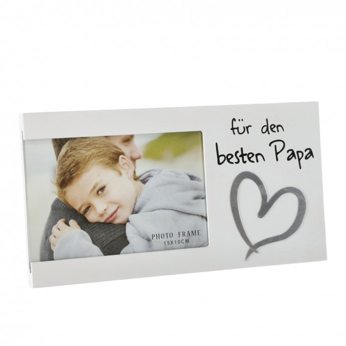 Bilderrahmen 15 x 10 mit Spruch "Für den Besten Papa"