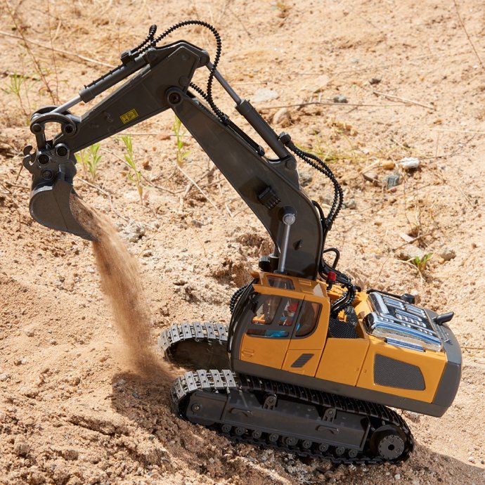 Funkgesteuerter Bagger