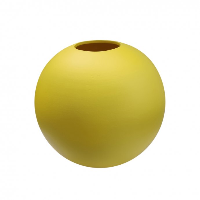 Kugelvase Ø 25 cm Gelb