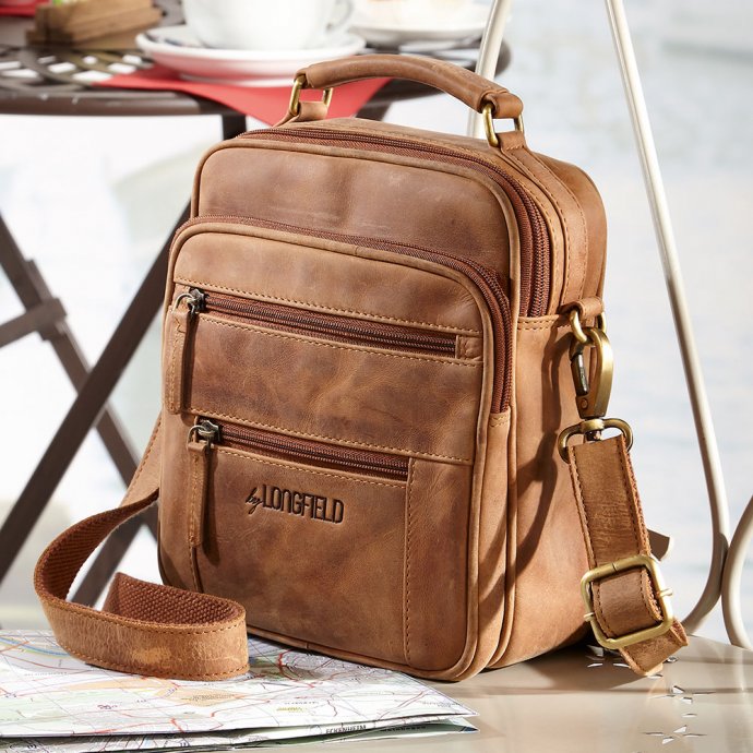 Rindsleder-Herrentasche