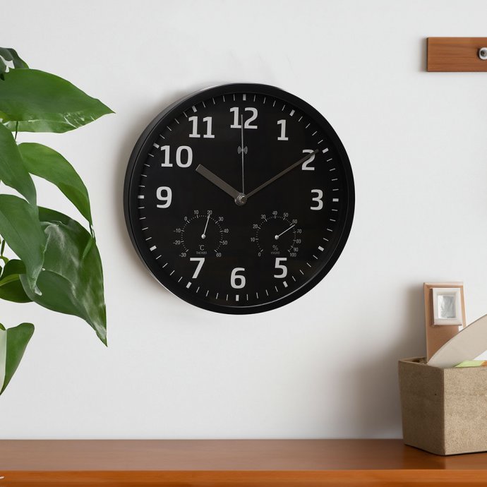 Funk-Wanduhr „Thermo/Hygro“
