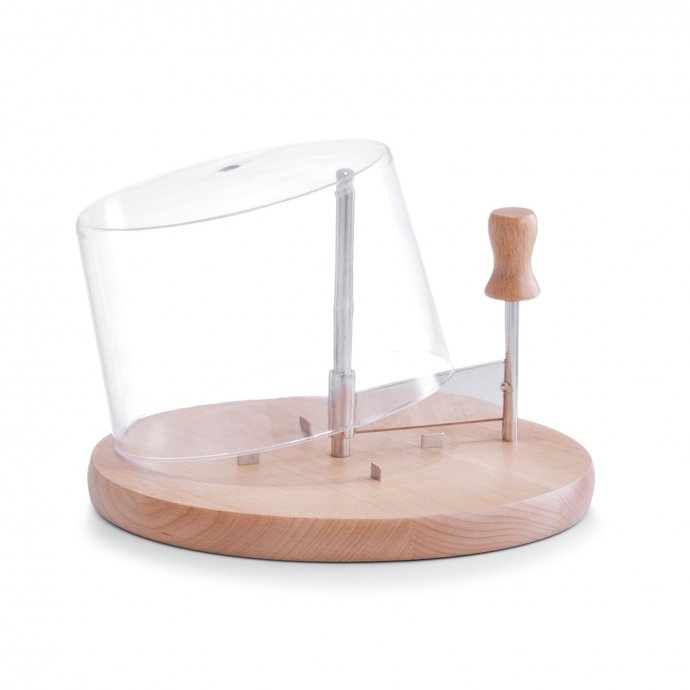 Käseschneide-Set mit Haube Buche, Edelstahl