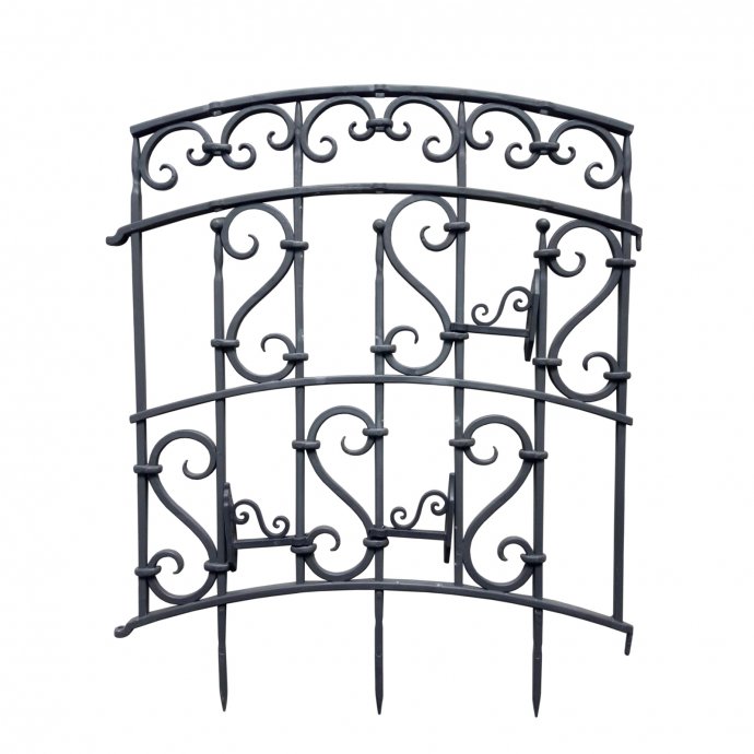 Rankgitter mit Ornamenten Nessa Schwarz