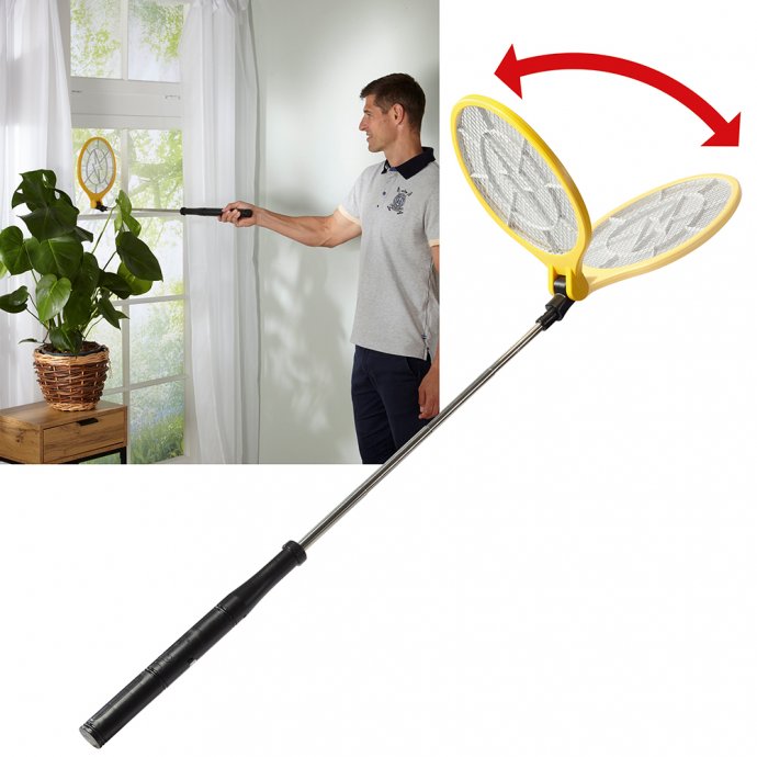 Ausziehbare elektrische Fliegenklatsche
