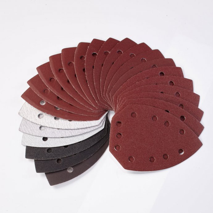 Passendes Schleifpapierset für Deltaschleiferkopf, 30-teilig