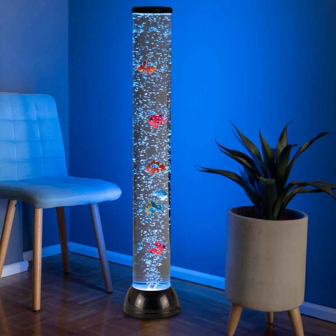 LED-Wassersäule mit Fischen