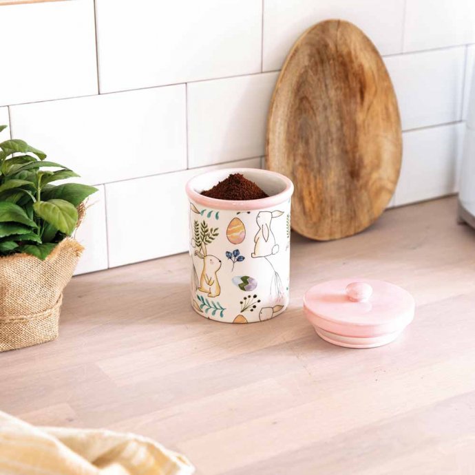Keramik-Kaffee-Dose  "Ostern"