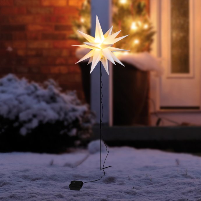 LED Stern Gartenstecker