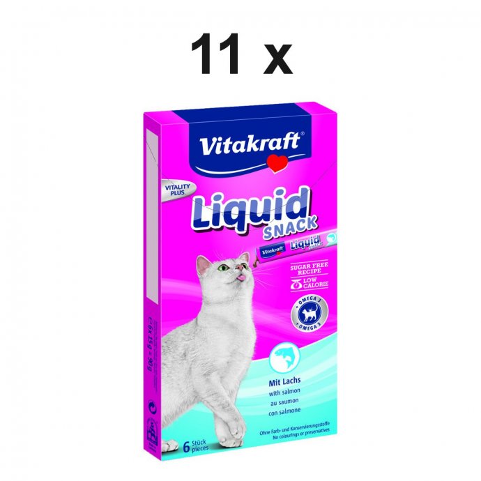 Katzensnack Cat Liquid Snack Lachs - 11 x 90g