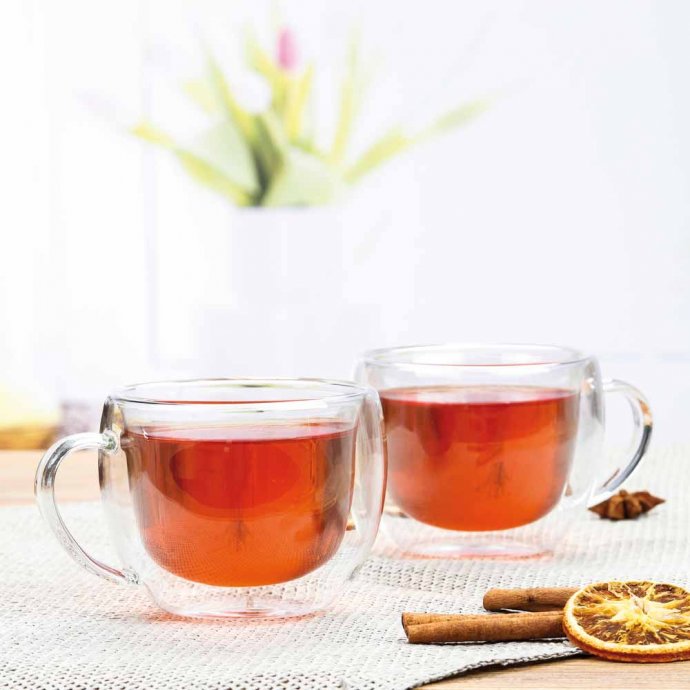 Doppelwandiges Teeglas, 2er-Set