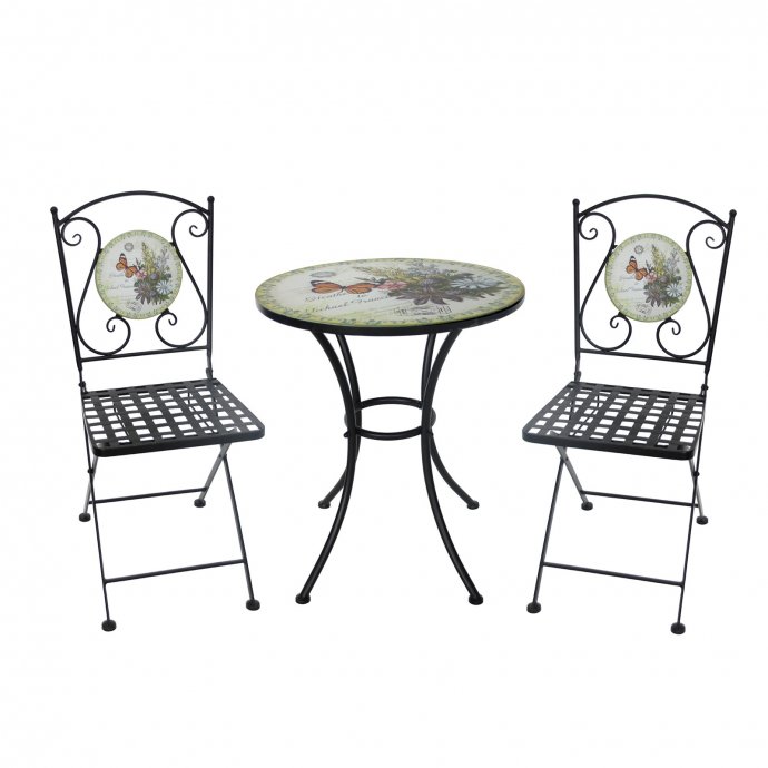 Tisch und 2 Stühle Celia Schmetterling