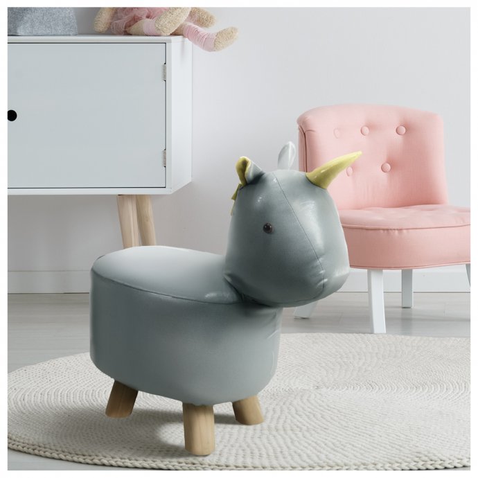 Hocker für Kinder Tiermotiv Einhorn