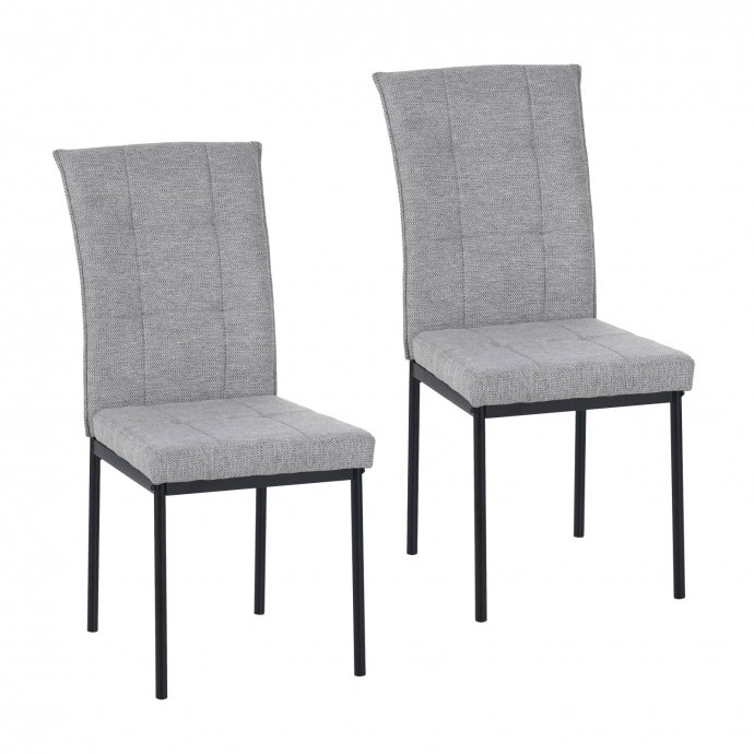Stuhl Matthew Hellgrau 2er-Set