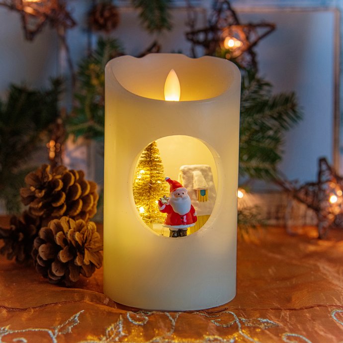 LED-Kerze Weihnachtsmann