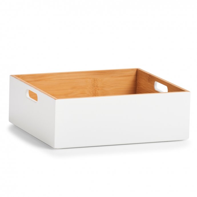 Aufbewahrungskiste Weiß 30 x 27 x 10,5 cm