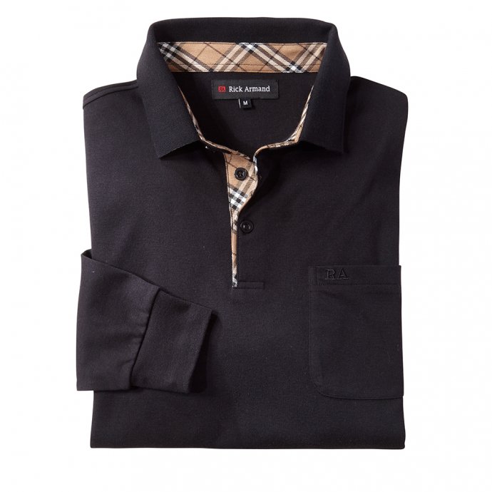 Interlock-Shirt mit Kontrasten