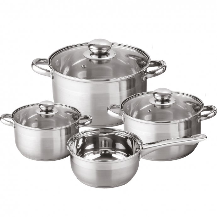 Edelstahl-Kochtopfset 7-tlg. Denver