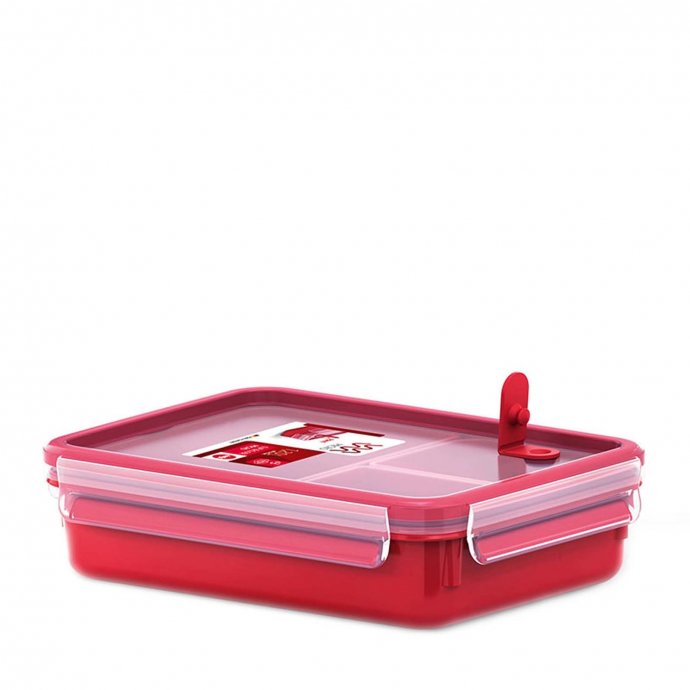 Mikrowellendose mit 3 Einsätzen Clip   Micro