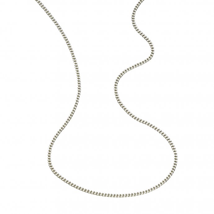 Halskette Silber 925 rhodiniert Panzerkette 45cm lang