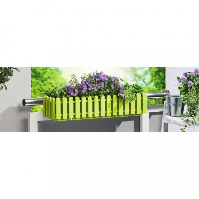 Blumenkasten mit Wasserspeicher Grün