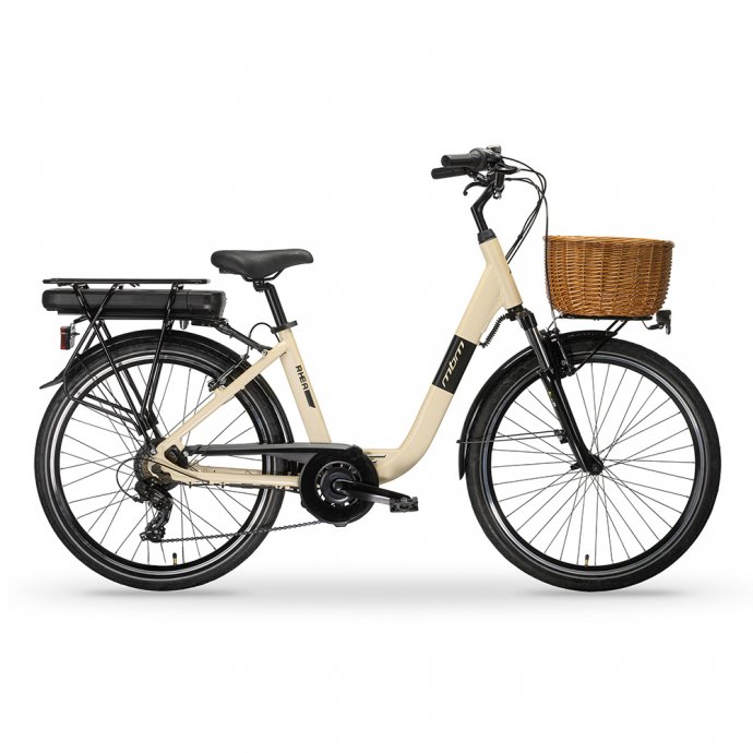 Elektro-Citybike RHEA 26 Zoll, creme