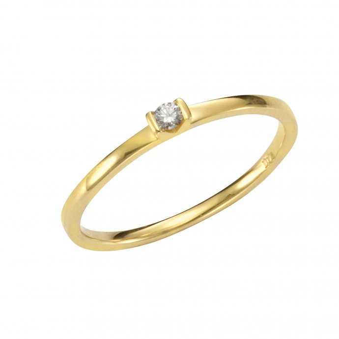 Ring Gold 585 mit Brillant 0,04ct.