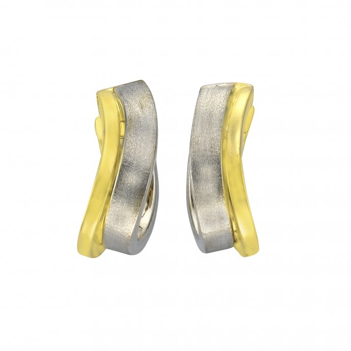 Ohrring 333/- 2-farbig