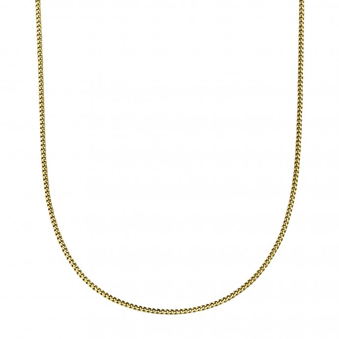 Halskette Gold 333 Panzerkette mit einer Länge von 45/42cm