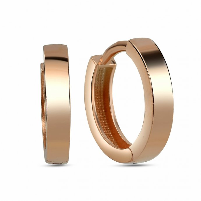 Creolen 925/- Sterling Silber rosévergoldet Klassik