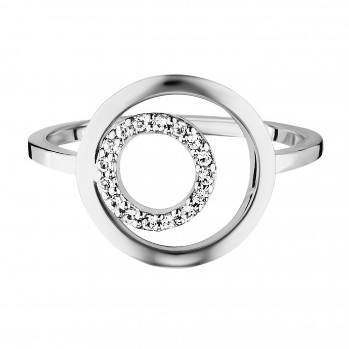 Ring 925/- Sterling Silber rhodiniert Topas