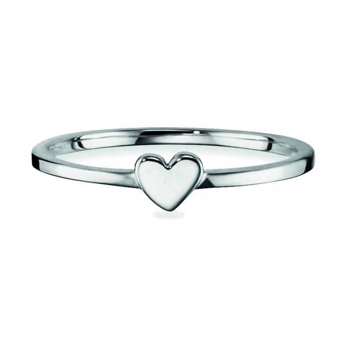 Ring 925/- Sterling Silber rhodiniert Herz