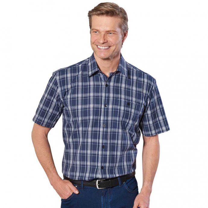 Pflegeleichtes Seersuckerhemd im Set