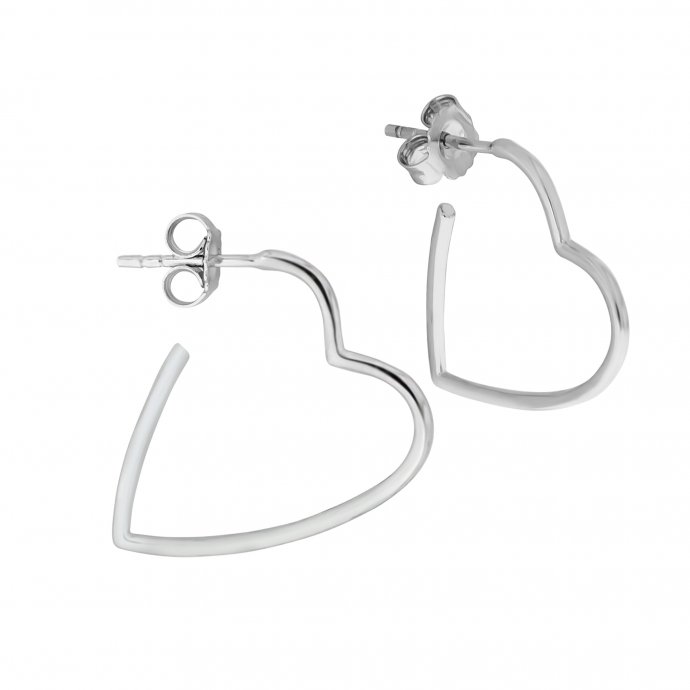 Steck Creolen 925/- Sterling Silber rhodiniert