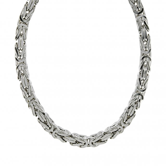 Halskette Silber 925 poliert Königskette 7mm breit