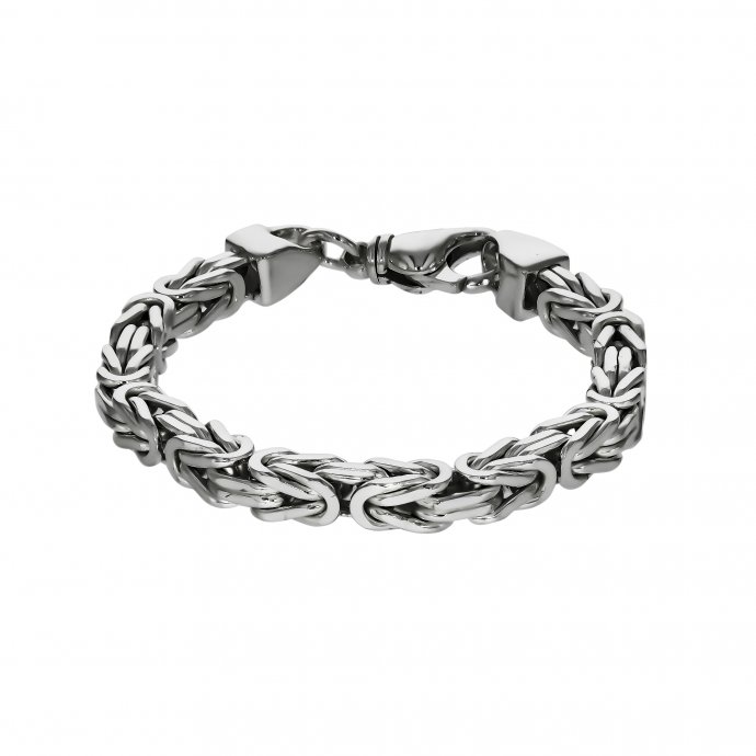 Armband Silber 925 poliert Königskette 7mm breit