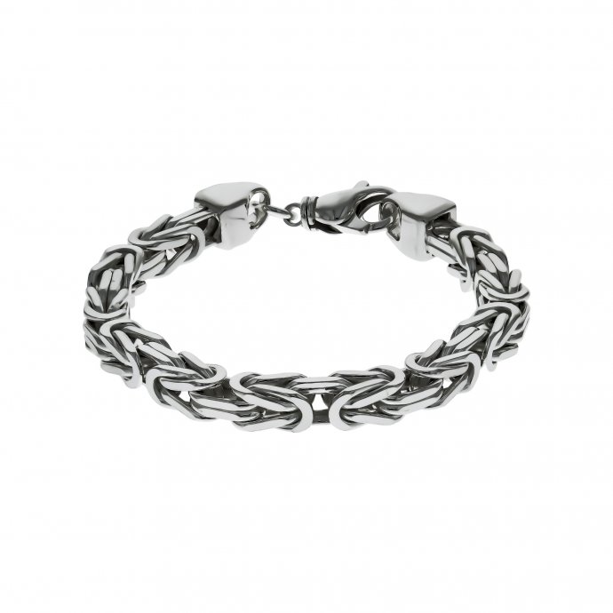 Armband Silber 925 poliert Königskette 8mm breit