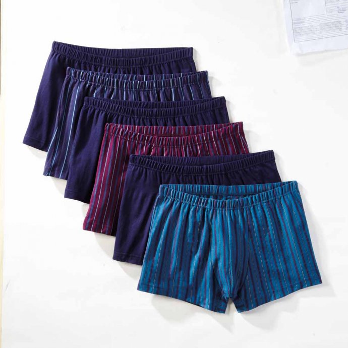 Hochwertige Baumwoll-Retroshort 6er-Pack