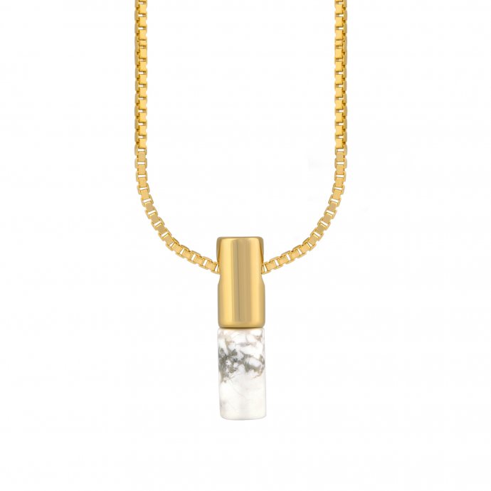 Anhänger mit Kette 925/- Sterling Silber Howlith