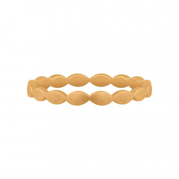 Ring 925/- Sterling Silber vergoldet mattiert Stacking