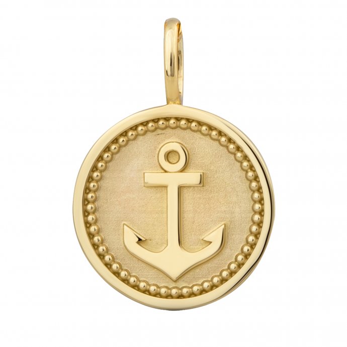 Anhänger Gold 375 mit Anker-Motiv