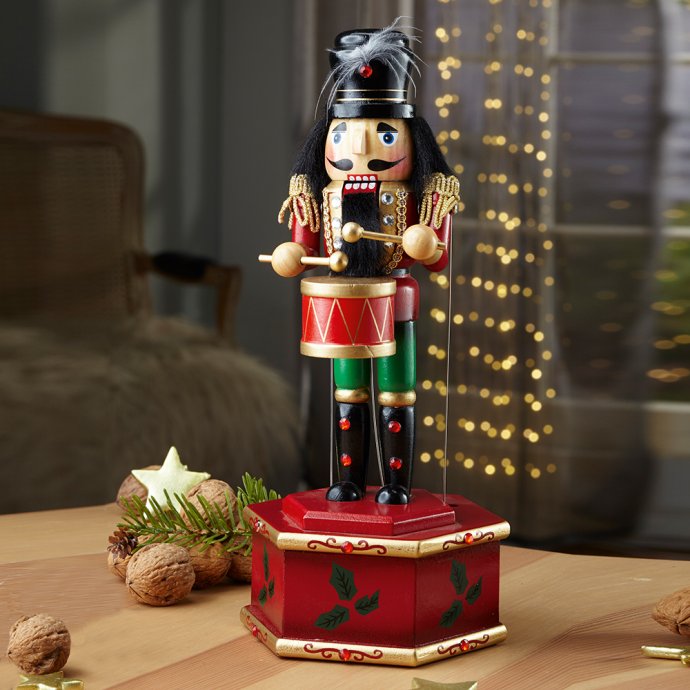 Spieluhr trommelnder Nussknacker