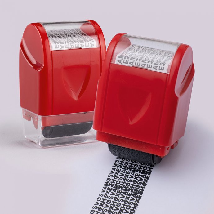 Anonymisierungs-Stempelroller im 2er-Pack