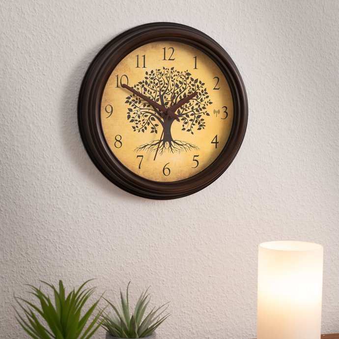 Funkwanduhr  "Baum des Lebens"