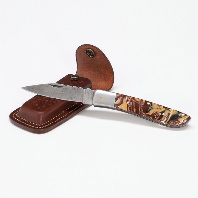 Damast-Taschenmesser „Marbrée“