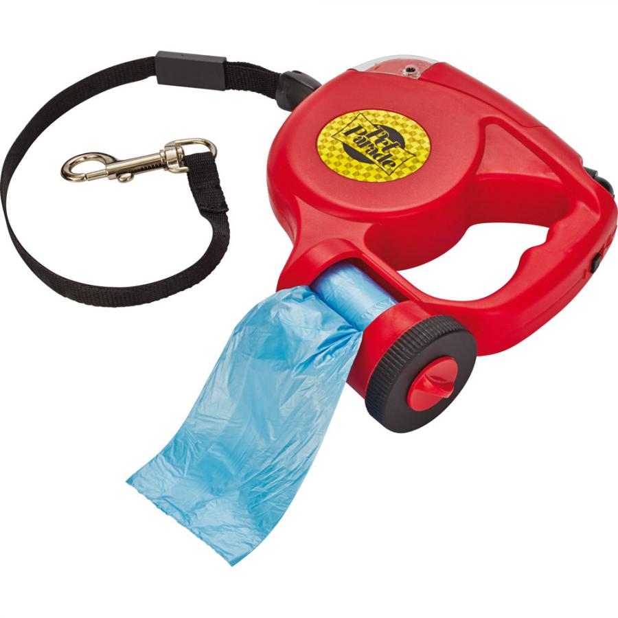 3M Rollleine Für 2 Hunde - Mit LED Licht & Kotbeutelhalter Bis 25kg