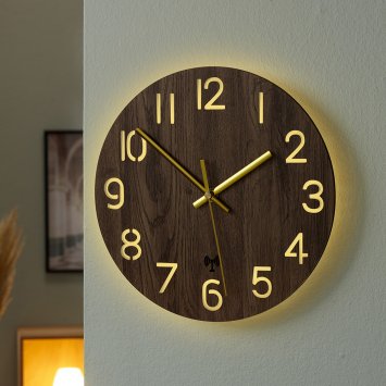 Led Beleuchtung Digitale Wanduhren Beleuchtet Led Funk-Wanduhr