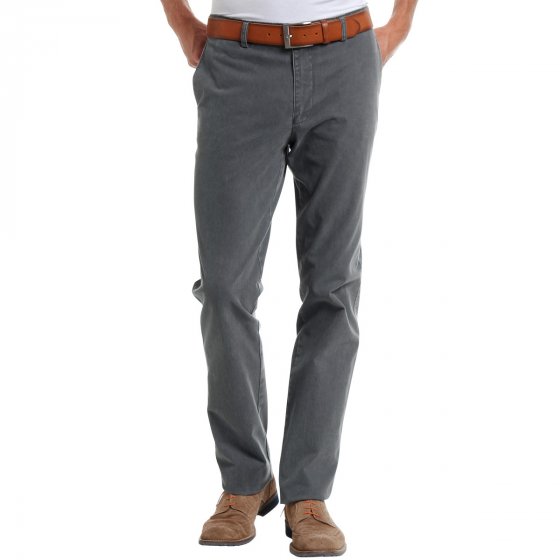 Flatfront-Chino Ice Finish 58 |Graublau